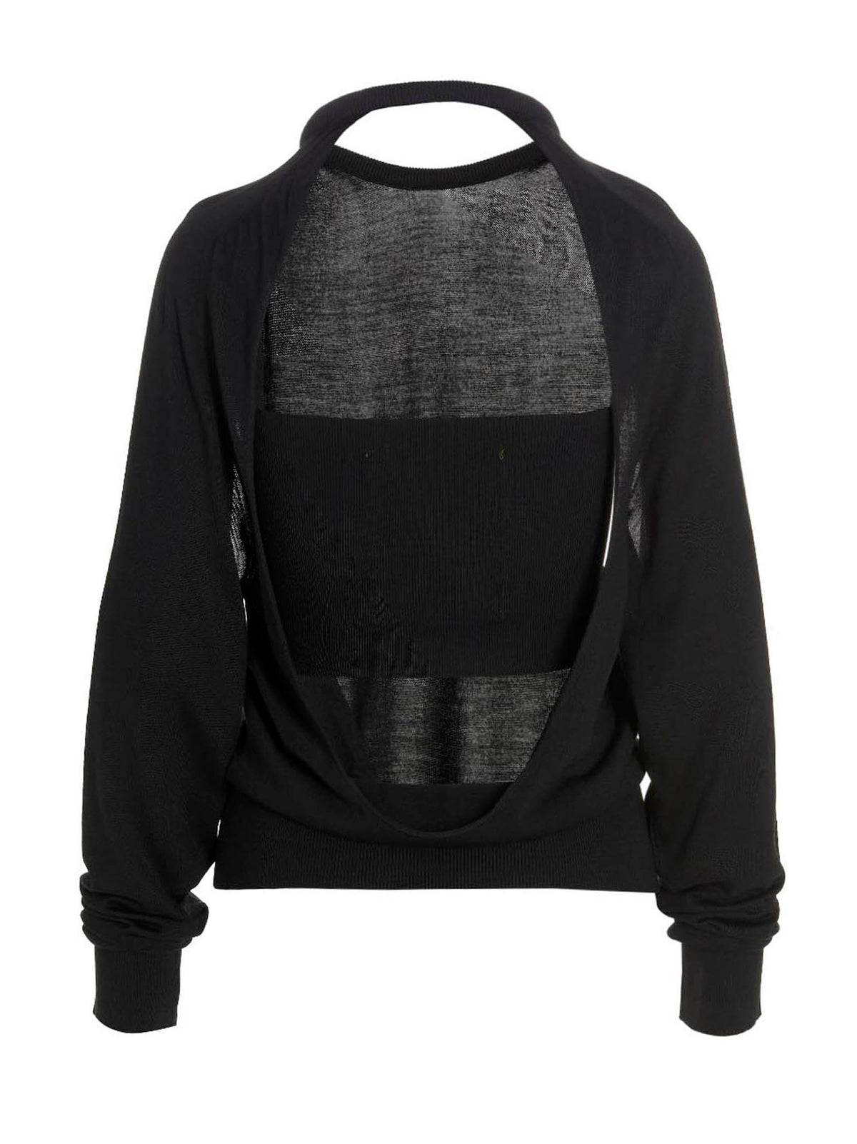 RAMAEL Black Silk Cardigan - Elegant Versatile Sweater