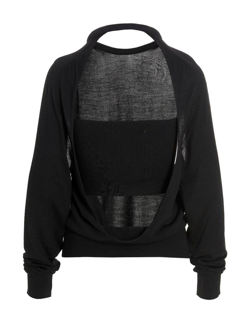 RAMAEL Black Silk Cardigan - Elegant Versatile Sweater