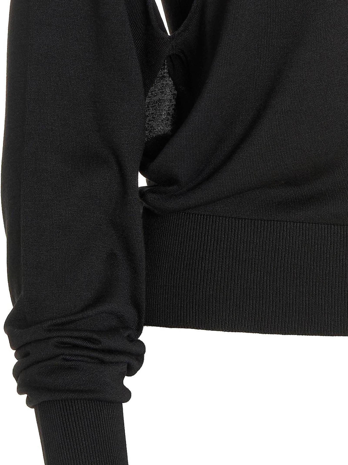 RAMAEL Black Silk Cardigan - Elegant Versatile Sweater