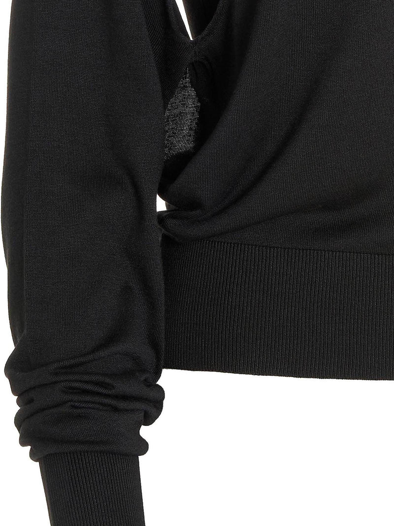 RAMAEL Black Silk Cardigan - Elegant Versatile Sweater