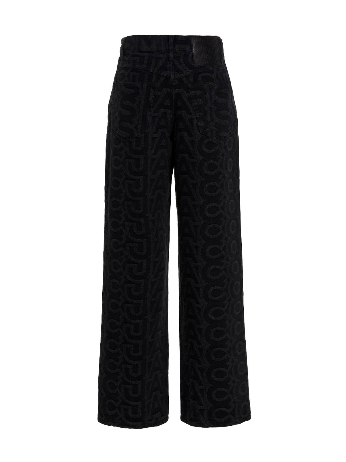 Marc Jacobs Monogram Black Cotton Blend Denim Jeans