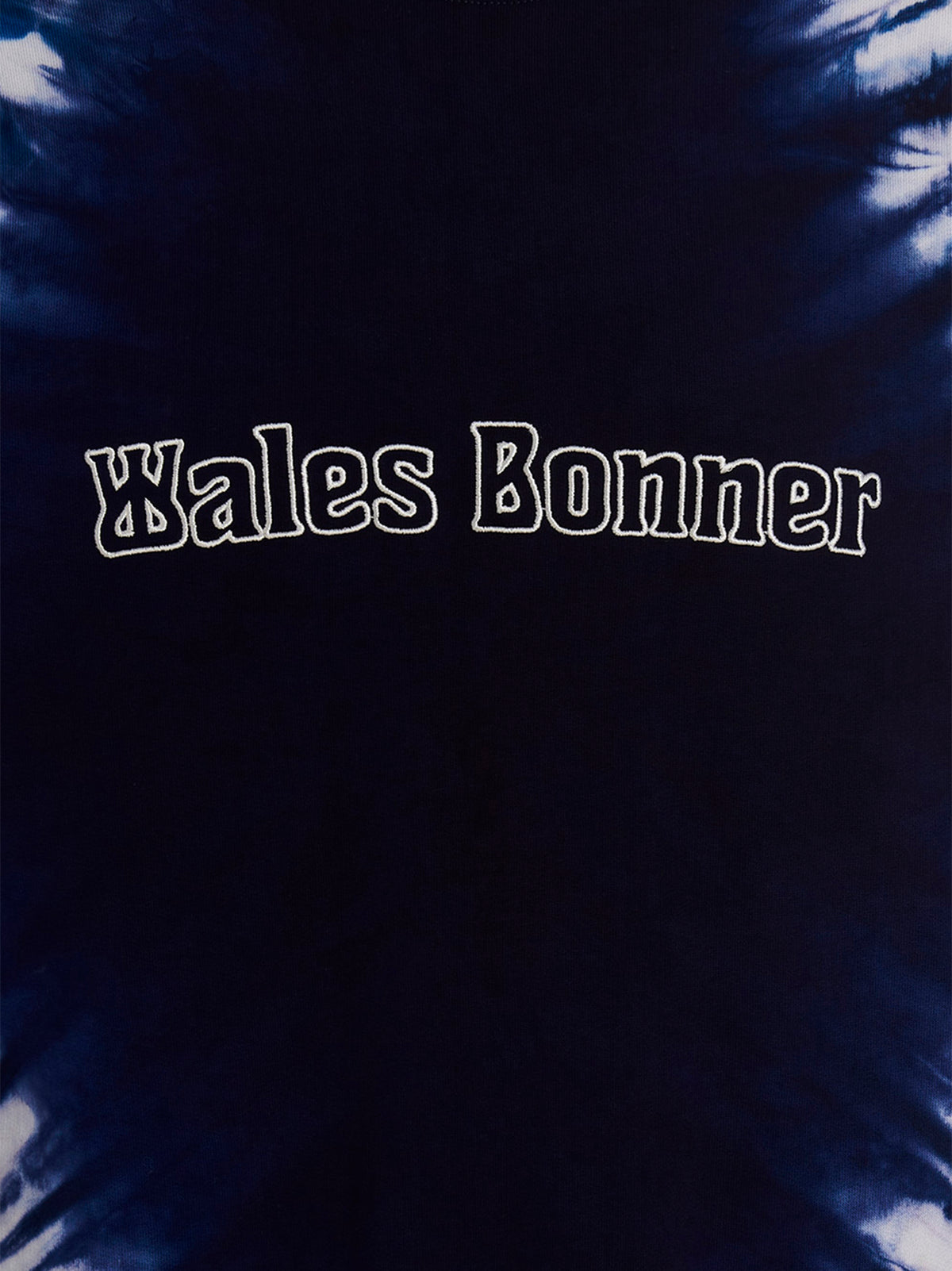 WALES BONNER Blue Cotton Tie-Dye Sweatshirt