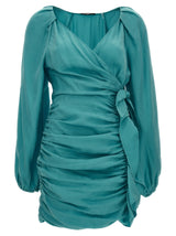 Jupe Mini Lyocell Bleue Ungaro pour Femme