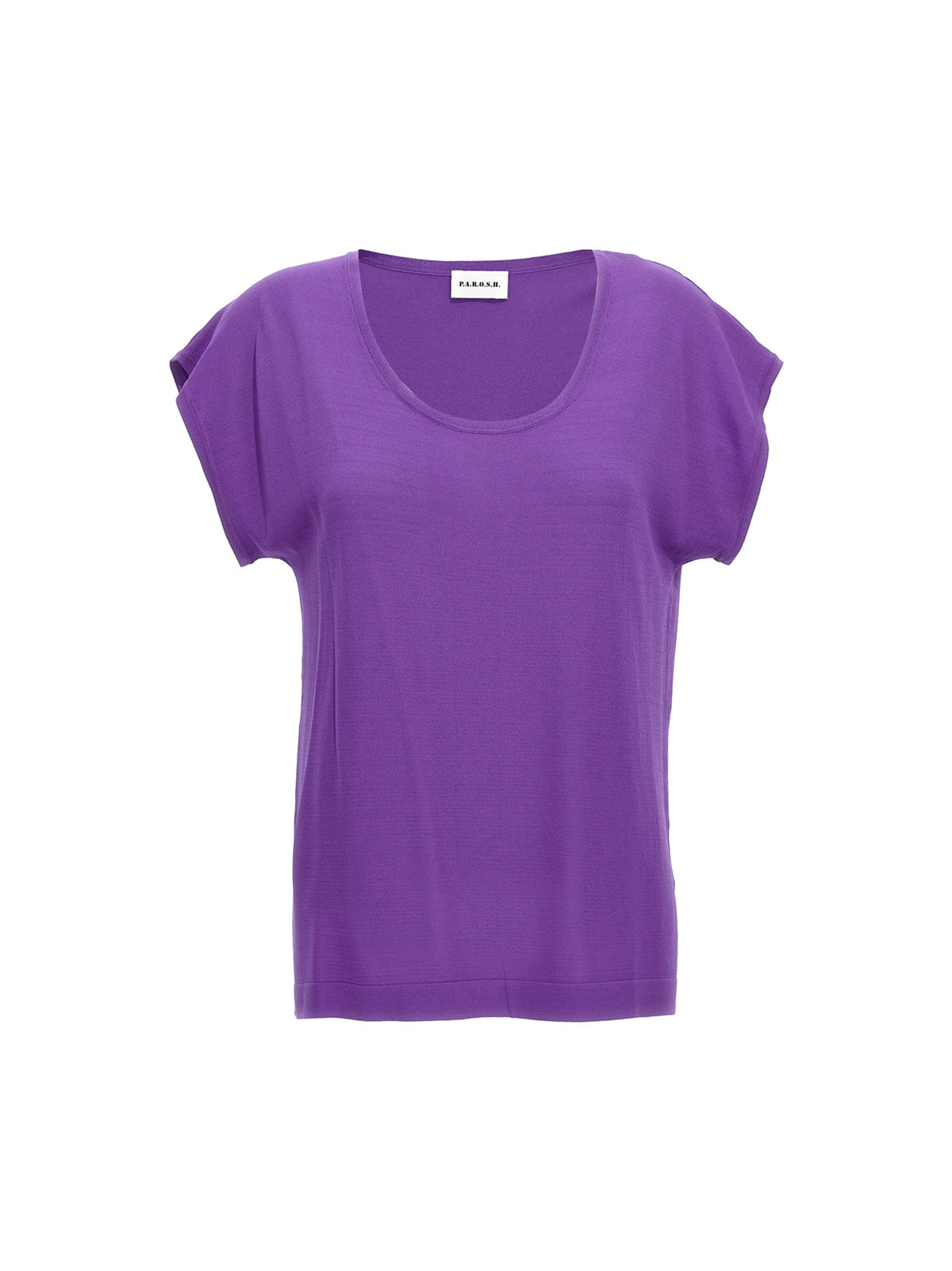 P.A.R.O.S.H. Roux Purple Viscose T-Shirt
