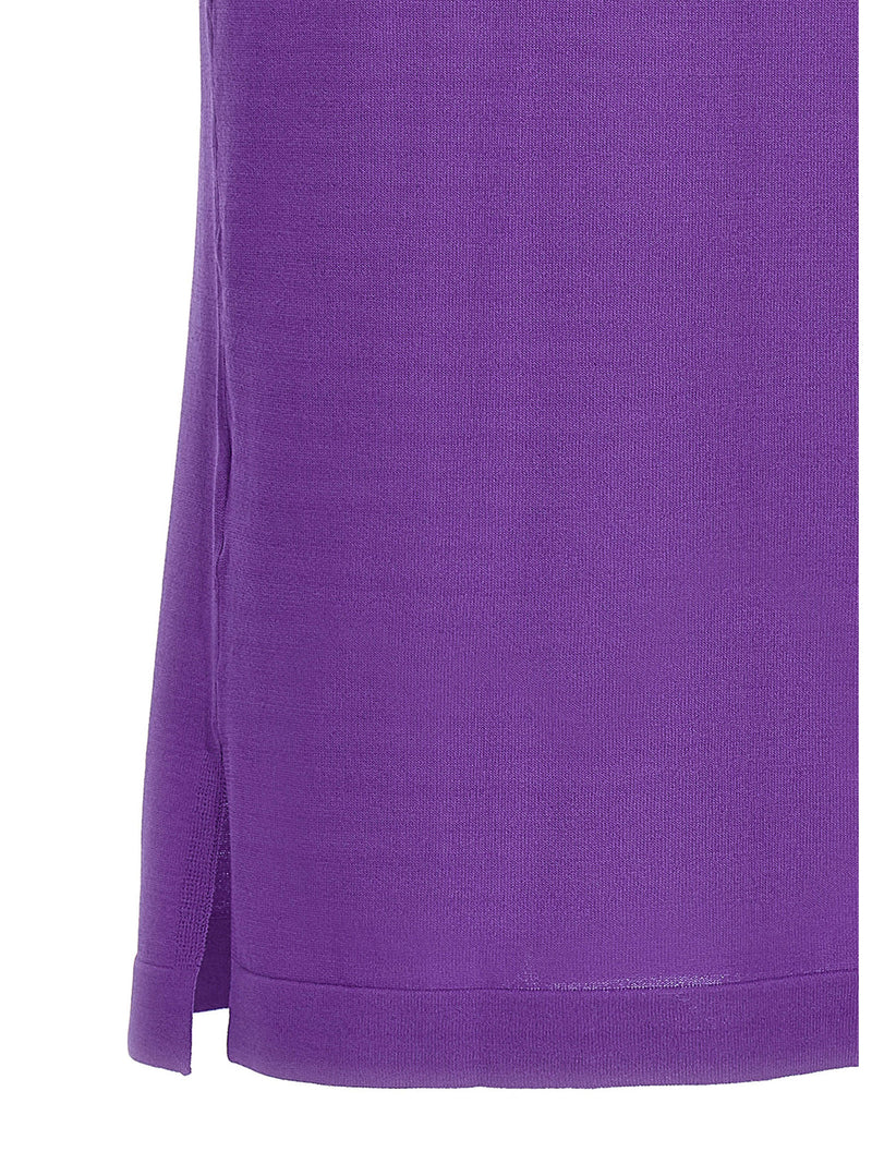 P.A.R.O.S.H. Roux Purple Viscose T-Shirt for Women