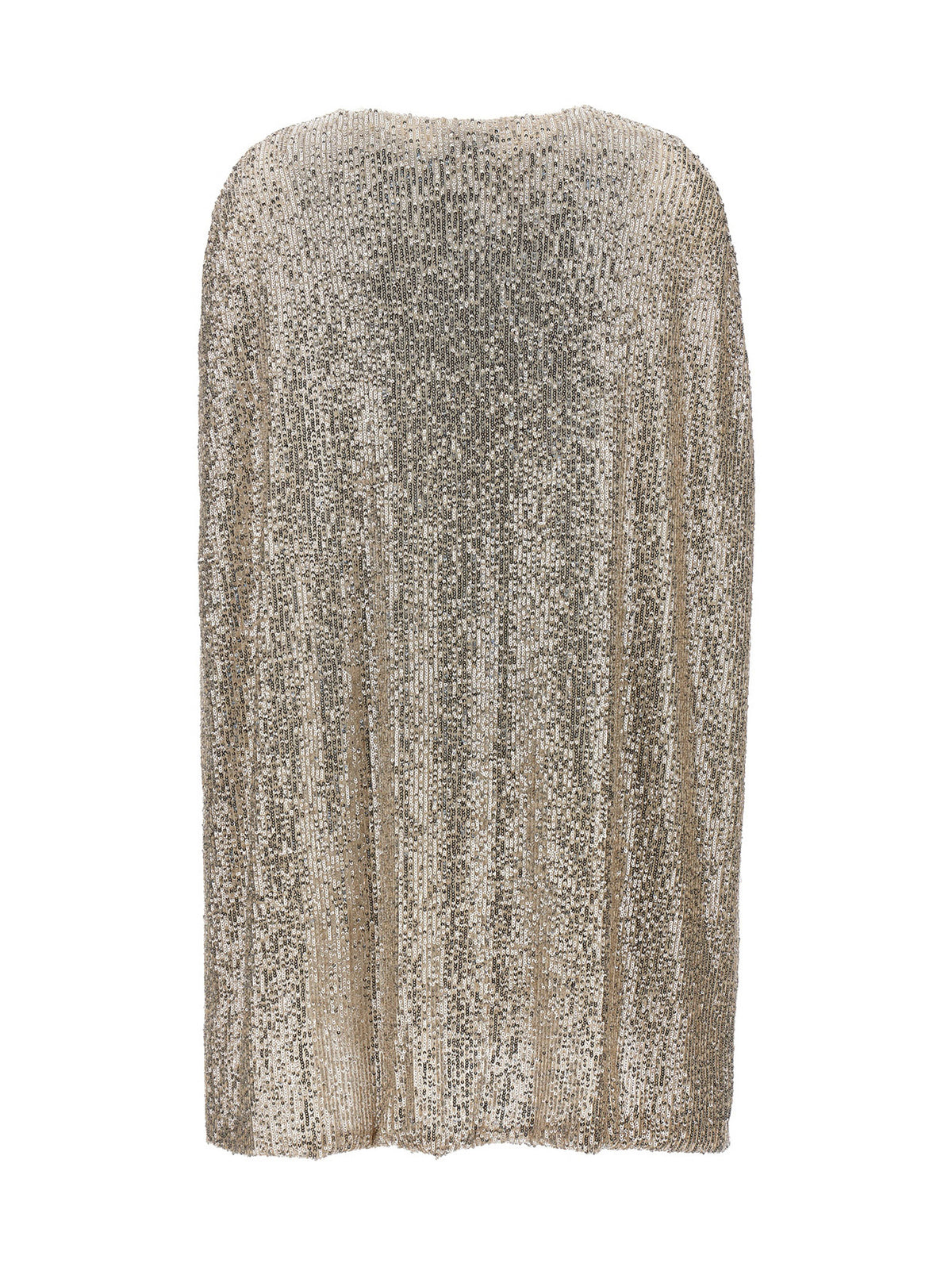LE TWINS Silver Cashmere Short Dress for Women