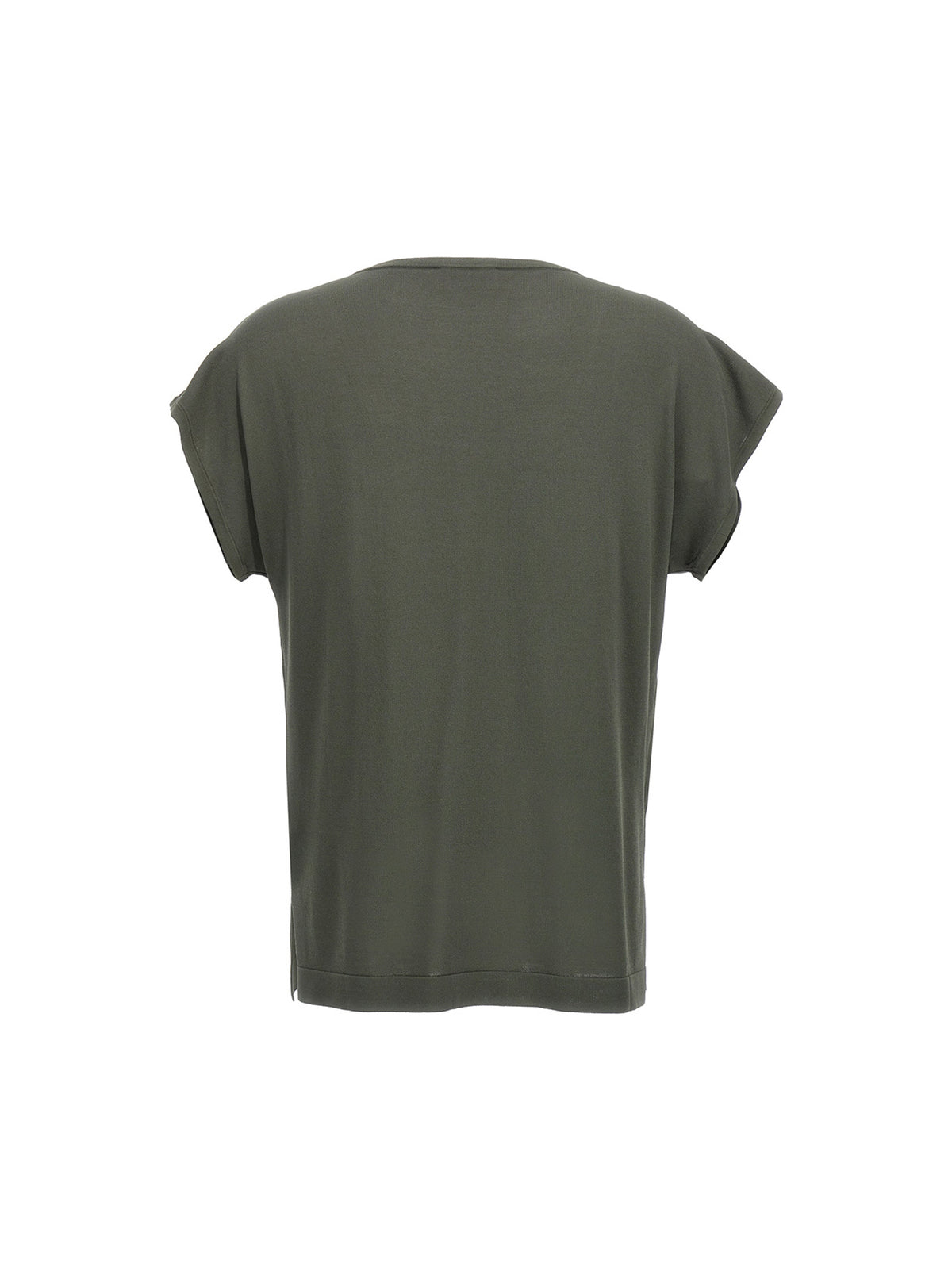 P.A.R.O.S.H. Roux Bicolor Viscose T-Shirt - Green