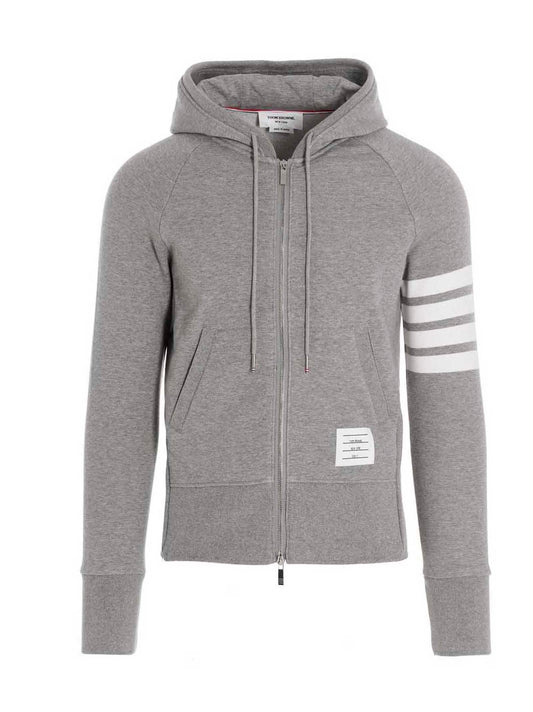Thom Browne Gray Cotton Sweatshirt