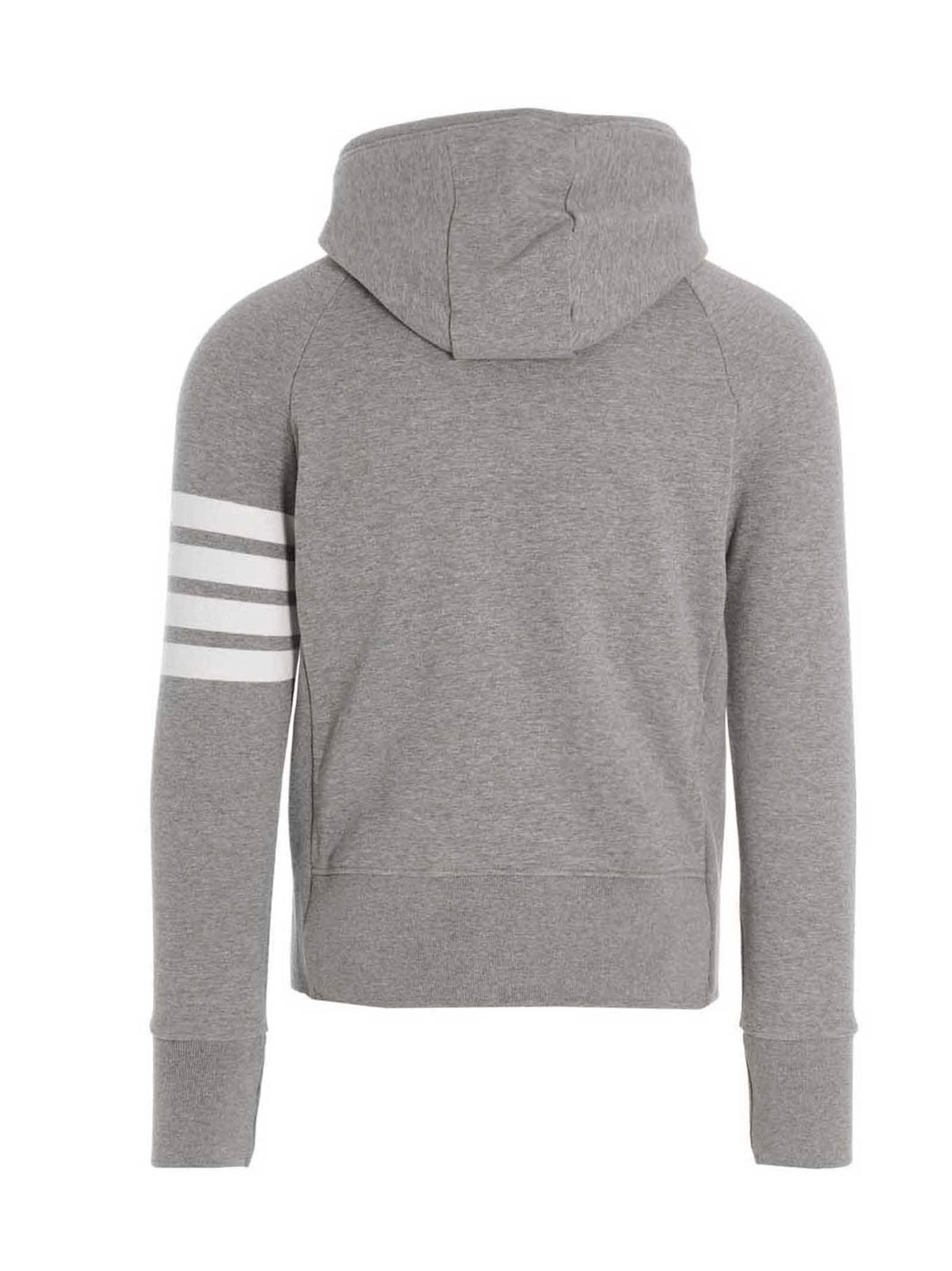 Thom Browne Gray Cotton Sweatshirt - Stylish & Sophisticated