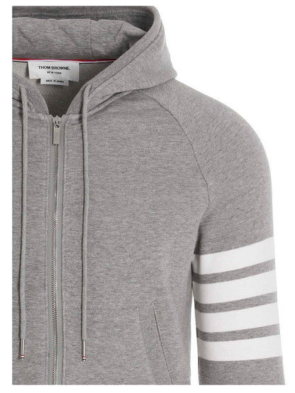 Thom Browne Gray Cotton Sweatshirt