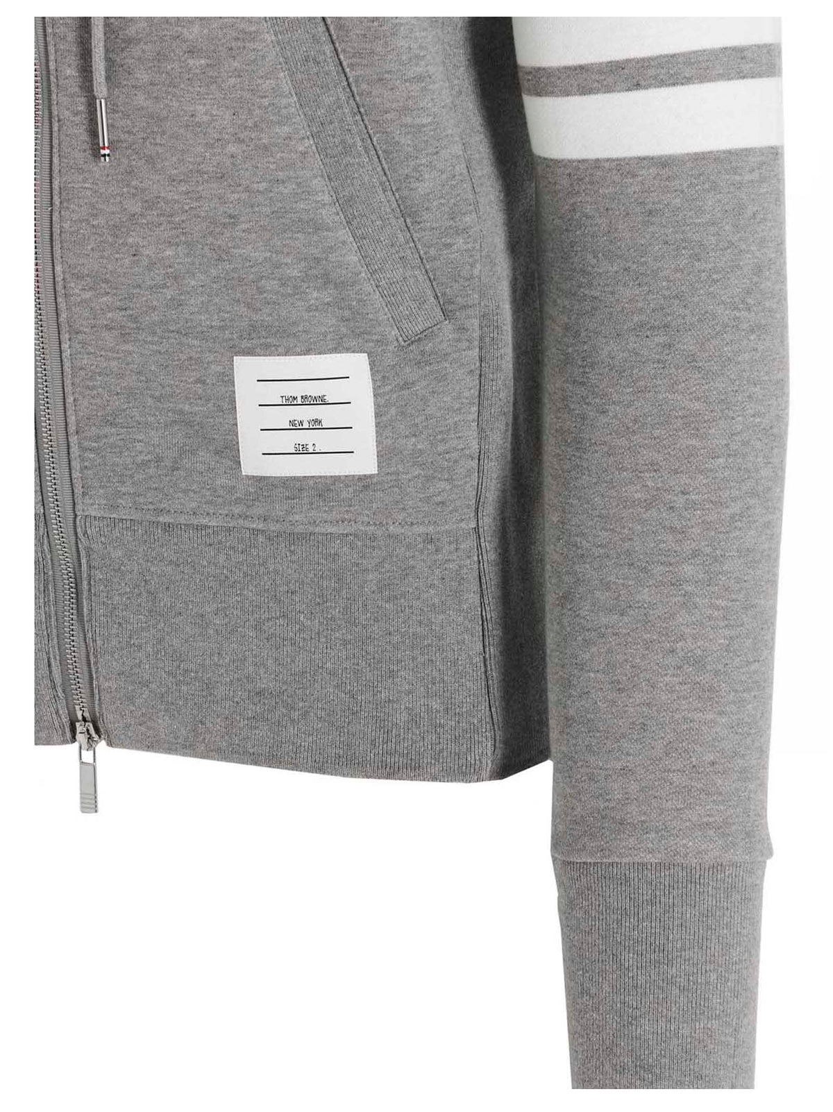 Thom Browne Gray Cotton Sweatshirt - Stylish & Sophisticated