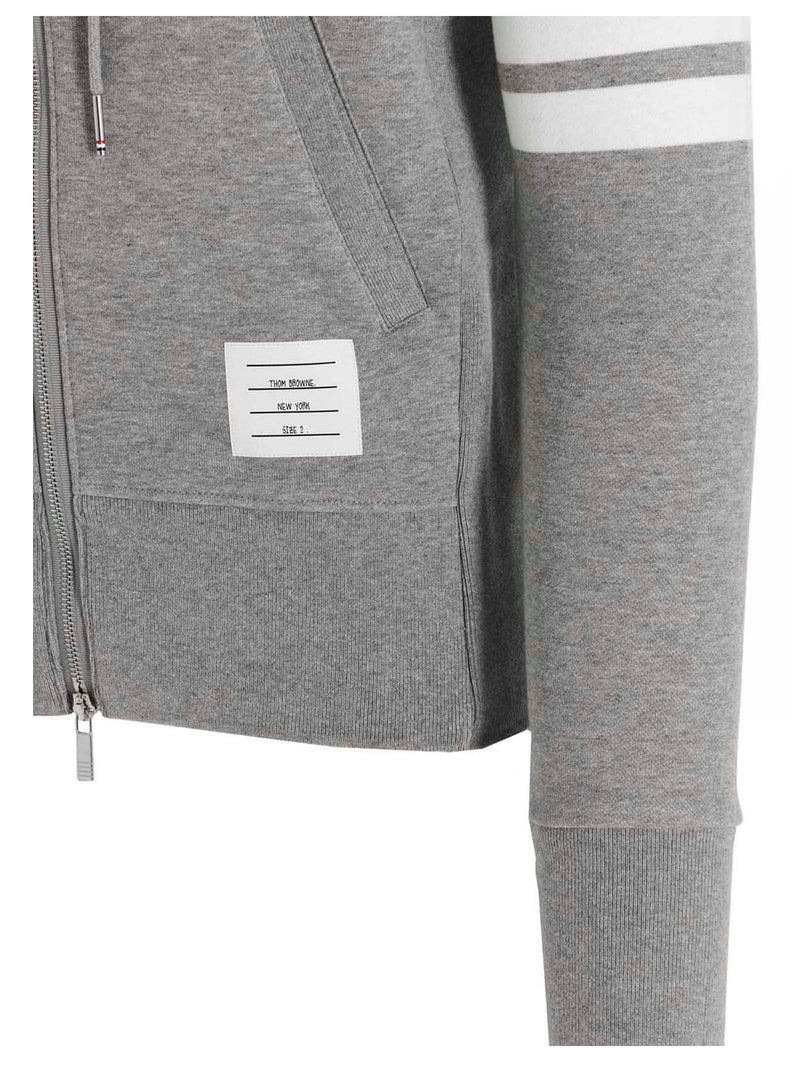 Thom Browne Gray Cotton Sweatshirt - Stylish & Sophisticated