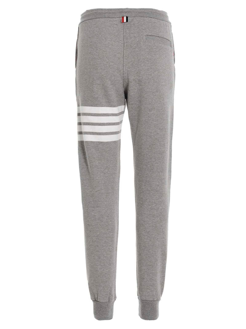 Thom Browne Gray Cotton Joggers - Stylish Workout Pants
