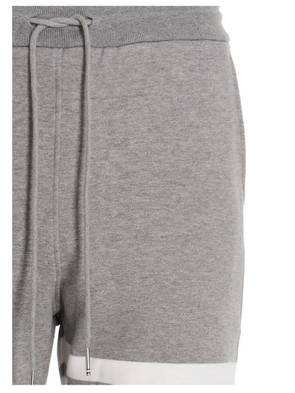 Thom Browne Gray Cotton Joggers (Workout Pants)