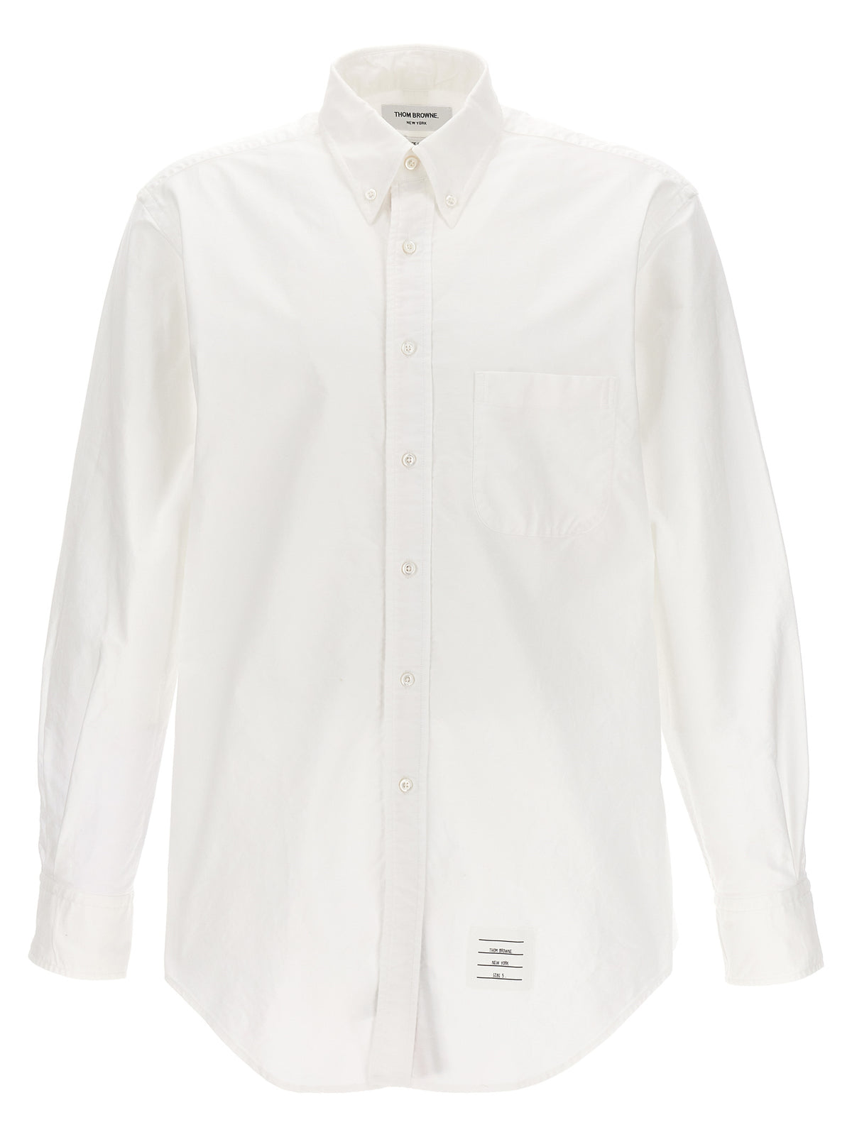 Thom Browne White Cotton Blouse - Modern Sophistication