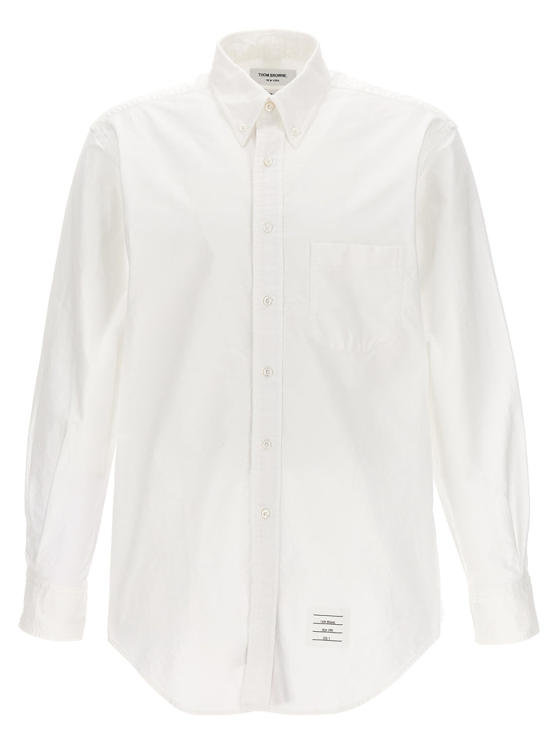 Thom Browne White Cotton Blouse - Modern Sophistication