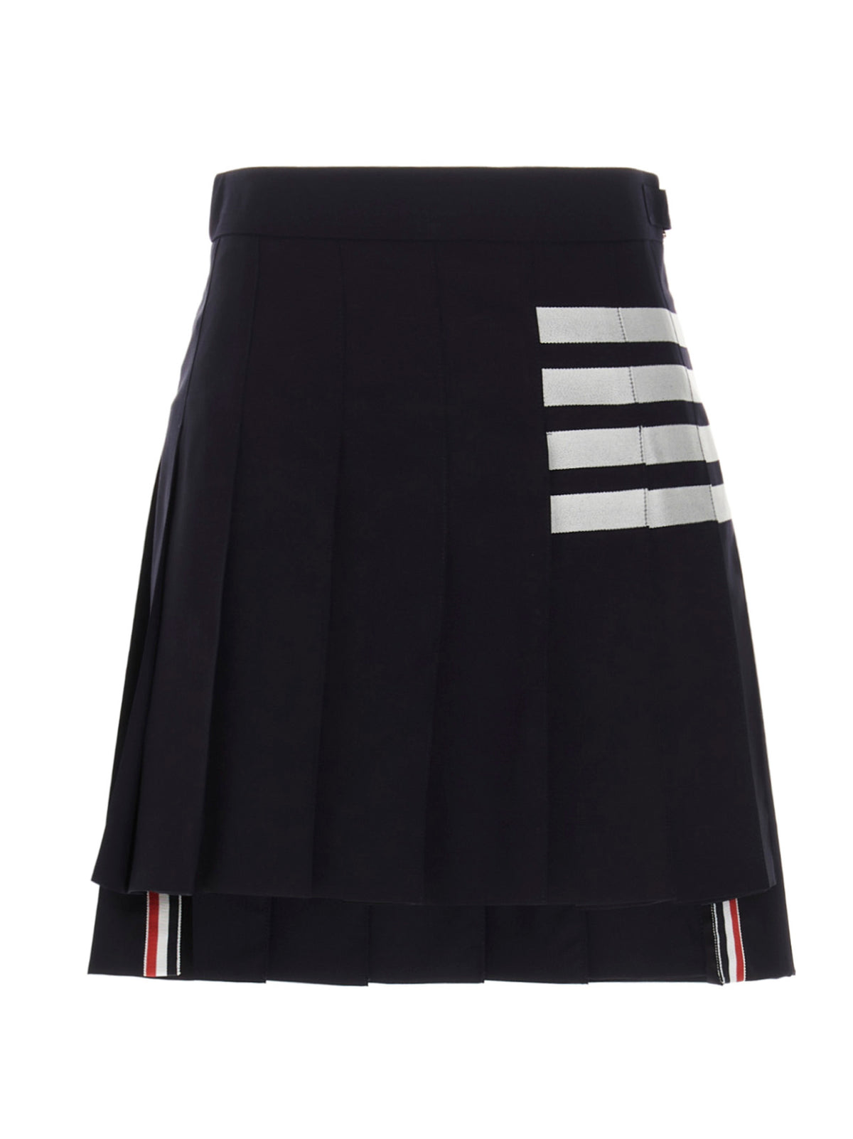 Jupe longue en laine bleue Thom Browne
