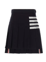 Jupe longue en laine bleue Thom Browne