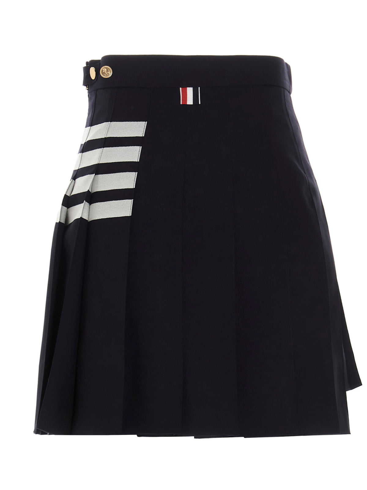 Jupe longue en laine bleue Thom Browne