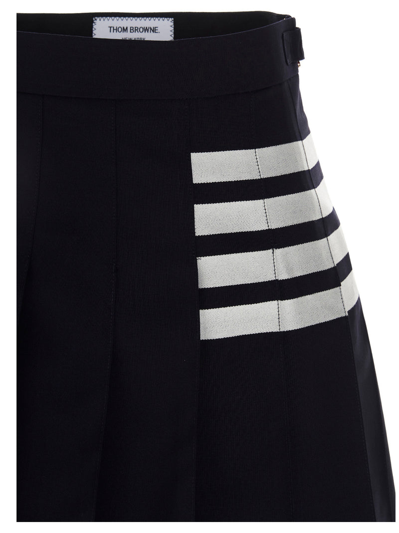 Jupe longue en laine bleue Thom Browne