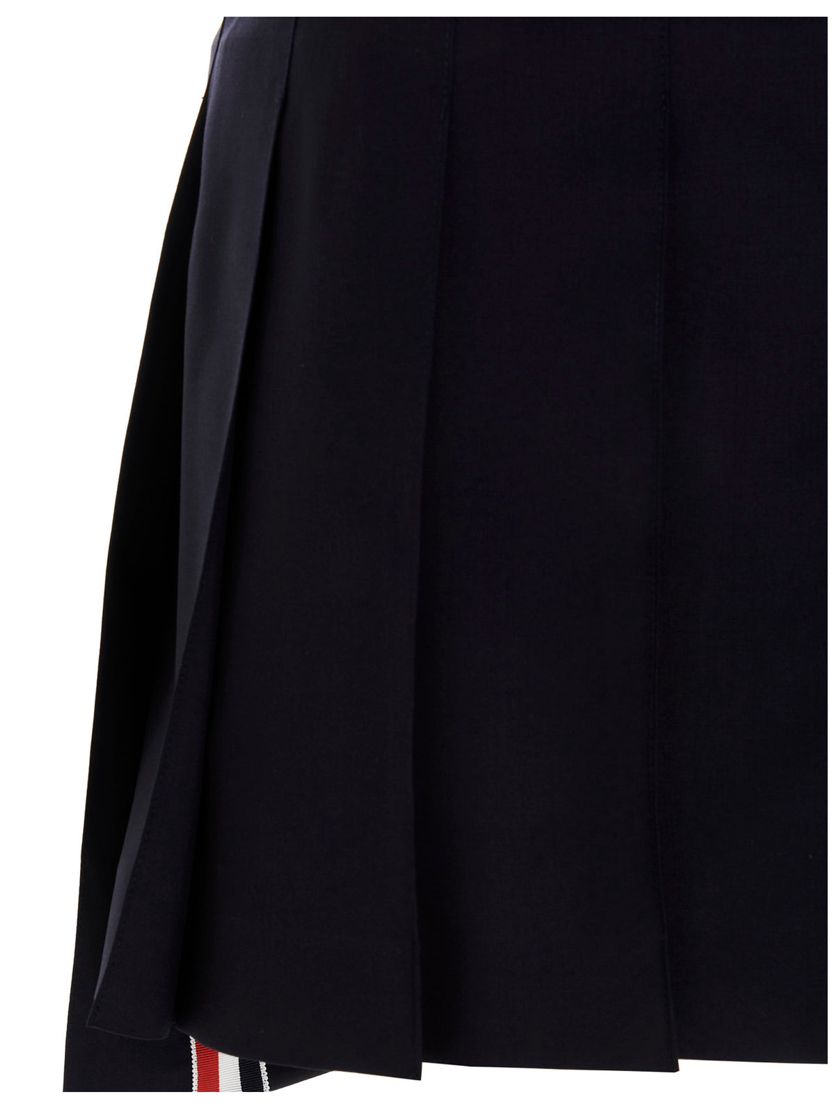 Jupe longue en laine bleue Thom Browne