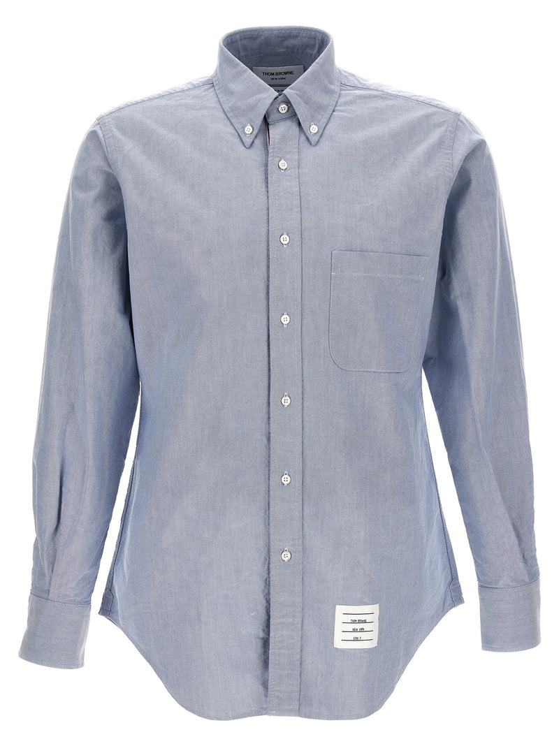Thom Browne Blue Cotton Blouse - Timeless Elegance