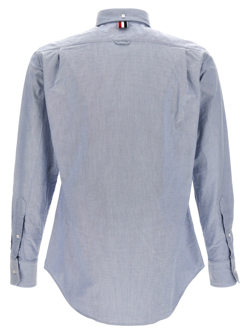 Thom Browne Blue Cotton Blouse - Timeless Elegance