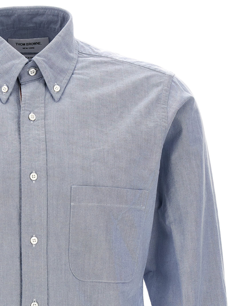 Thom Browne Blue Cotton Blouse - Timeless Elegance
