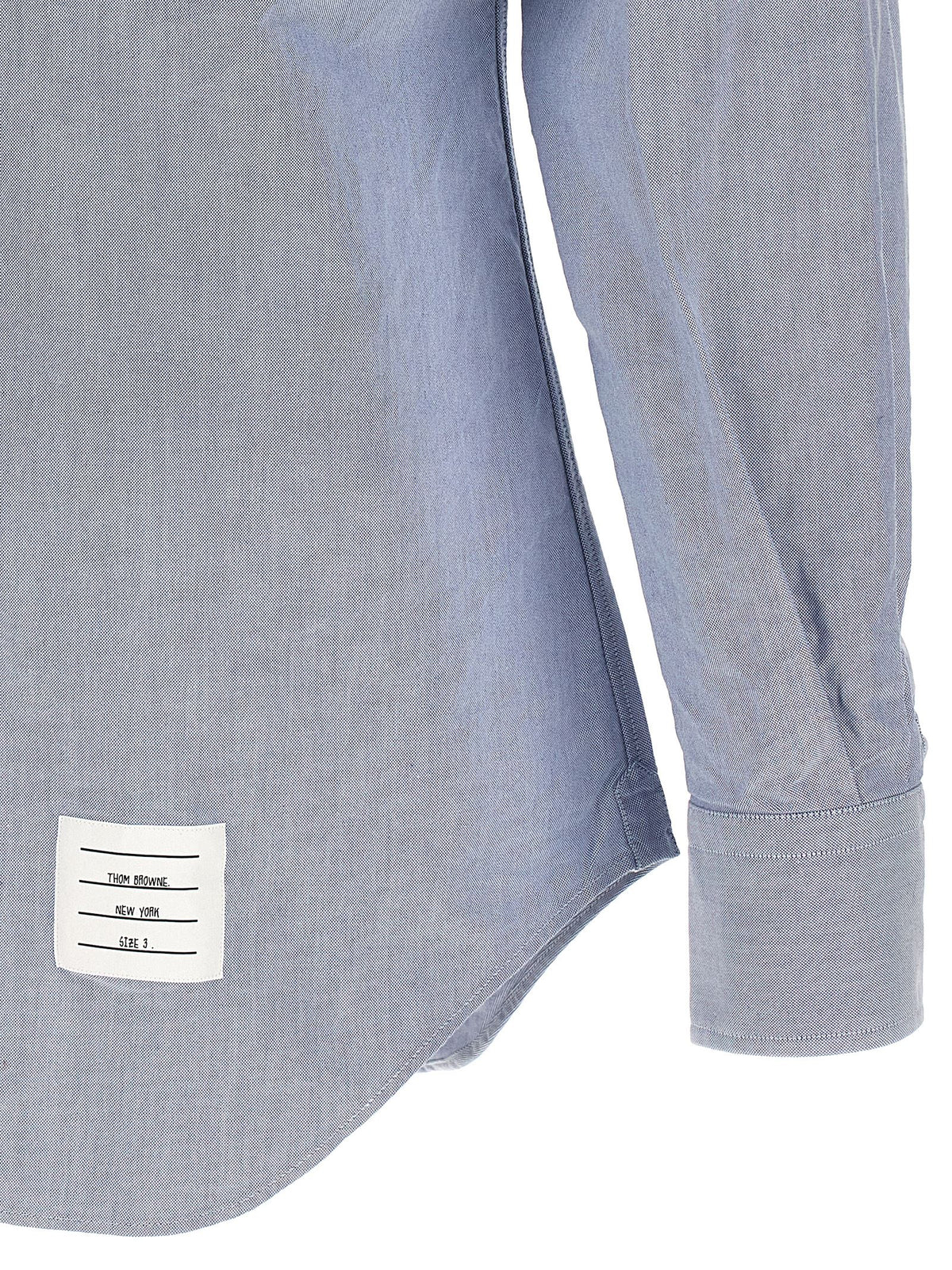 Thom Browne Blue Cotton Blouse - Timeless Elegance