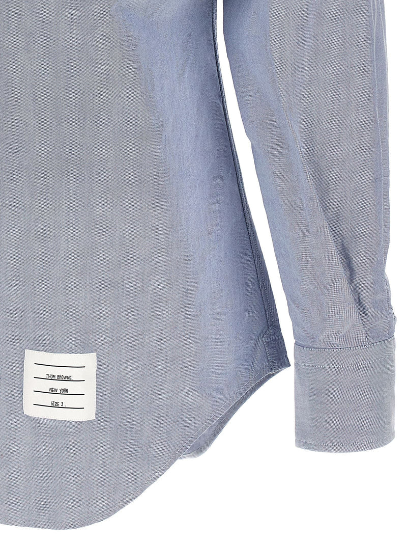 Thom Browne Blue Cotton Blouse - Timeless Elegance