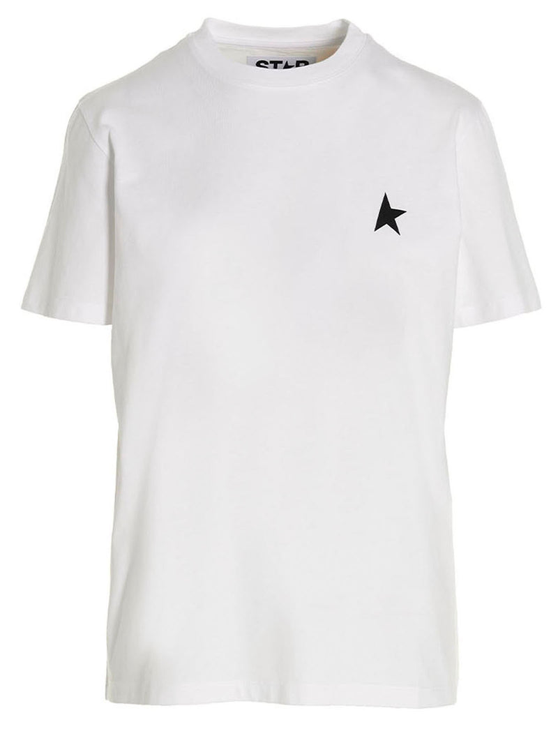 Golden Goose White Cotton ‘Star’ T-Shirt for Women