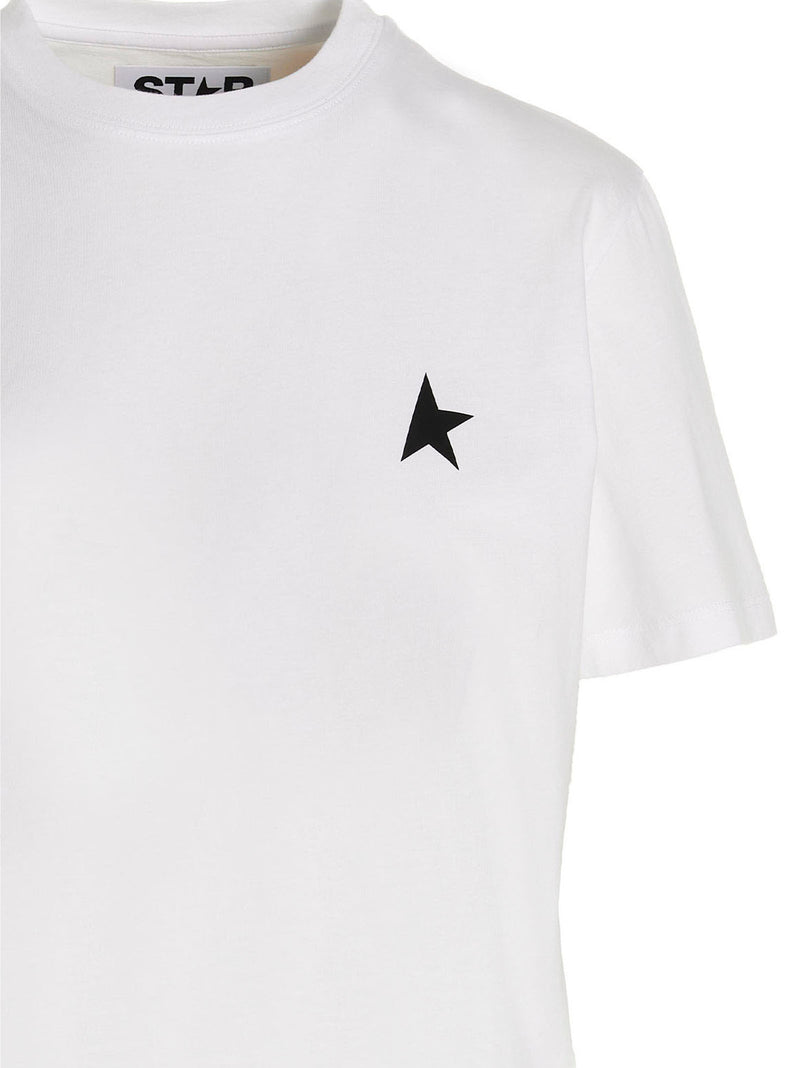 Golden Goose White Cotton ‘Star’ T-Shirt for Women