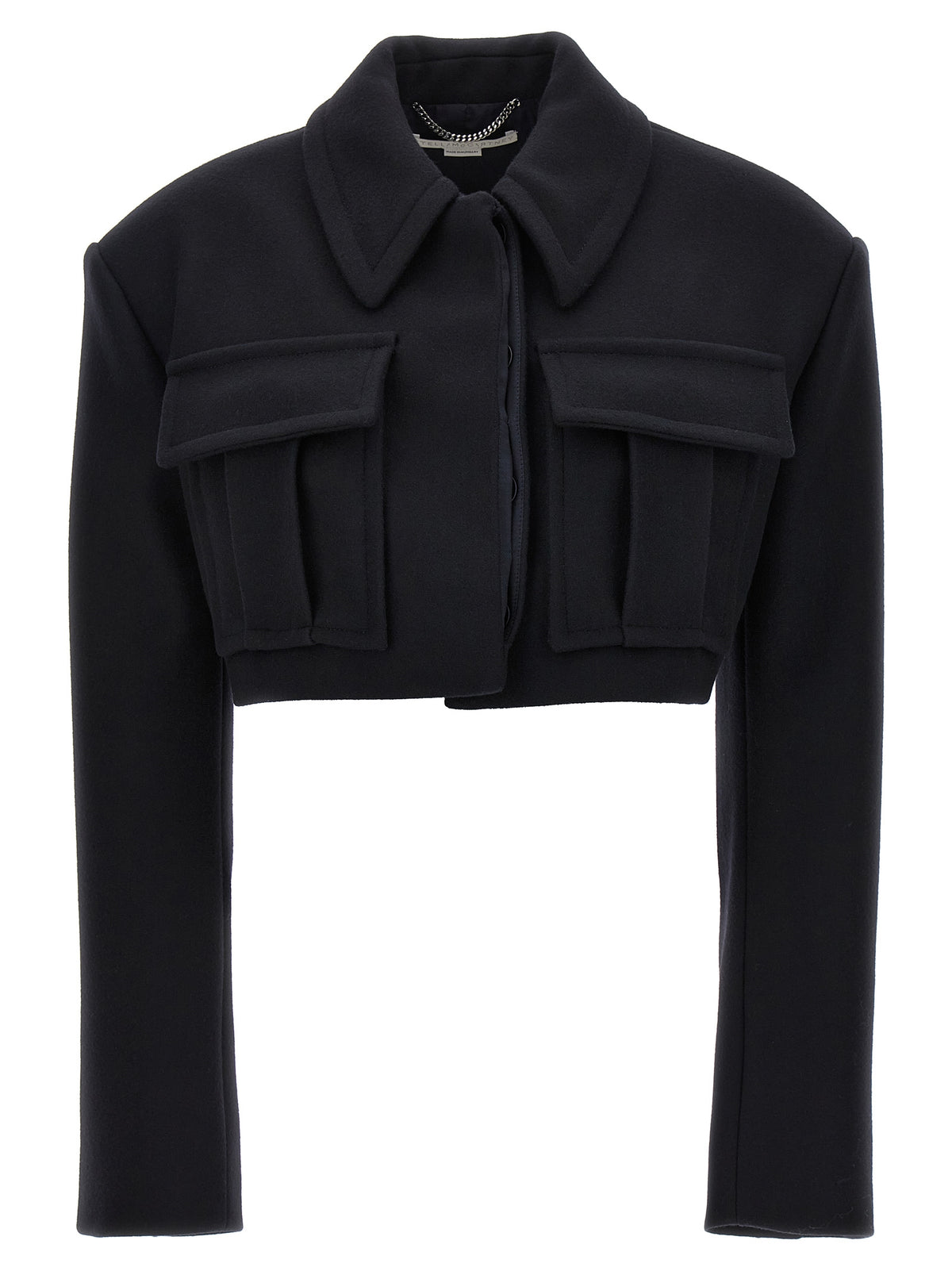 Stella McCartney Balaton Bacci Black Wool Full-Length Jacket