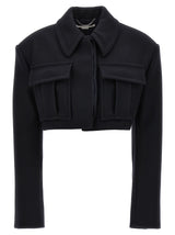 Stella McCartney Balaton Bacci Black Wool Full-Length Jacket