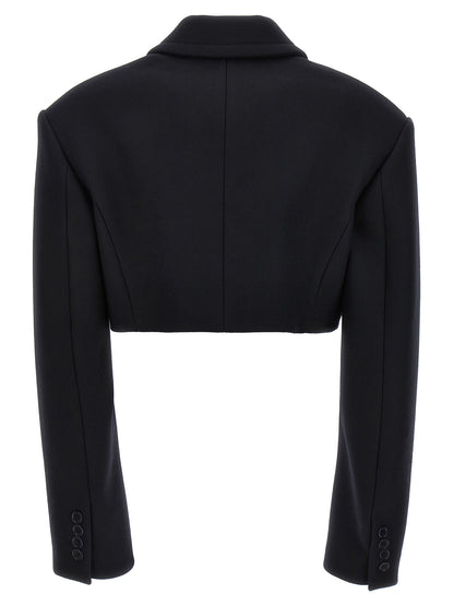 Stella McCartney Black Wool Full-Length Jacket