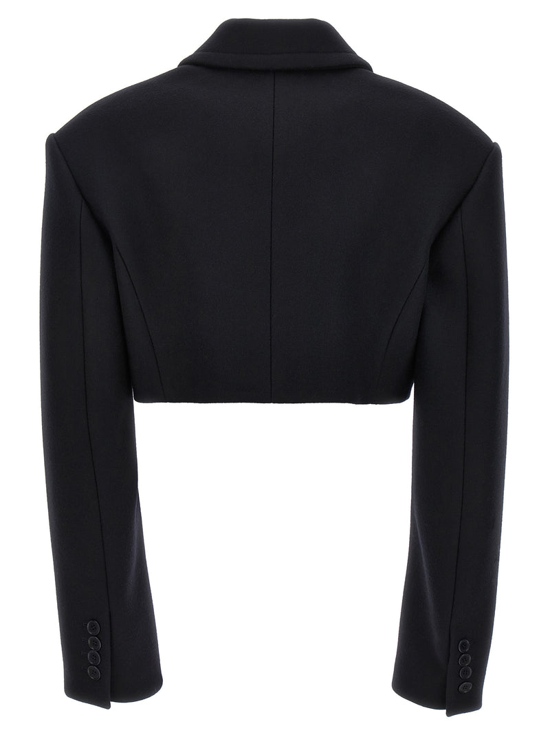 Stella McCartney Balaton Bacci Black Wool Full-Length Jacket