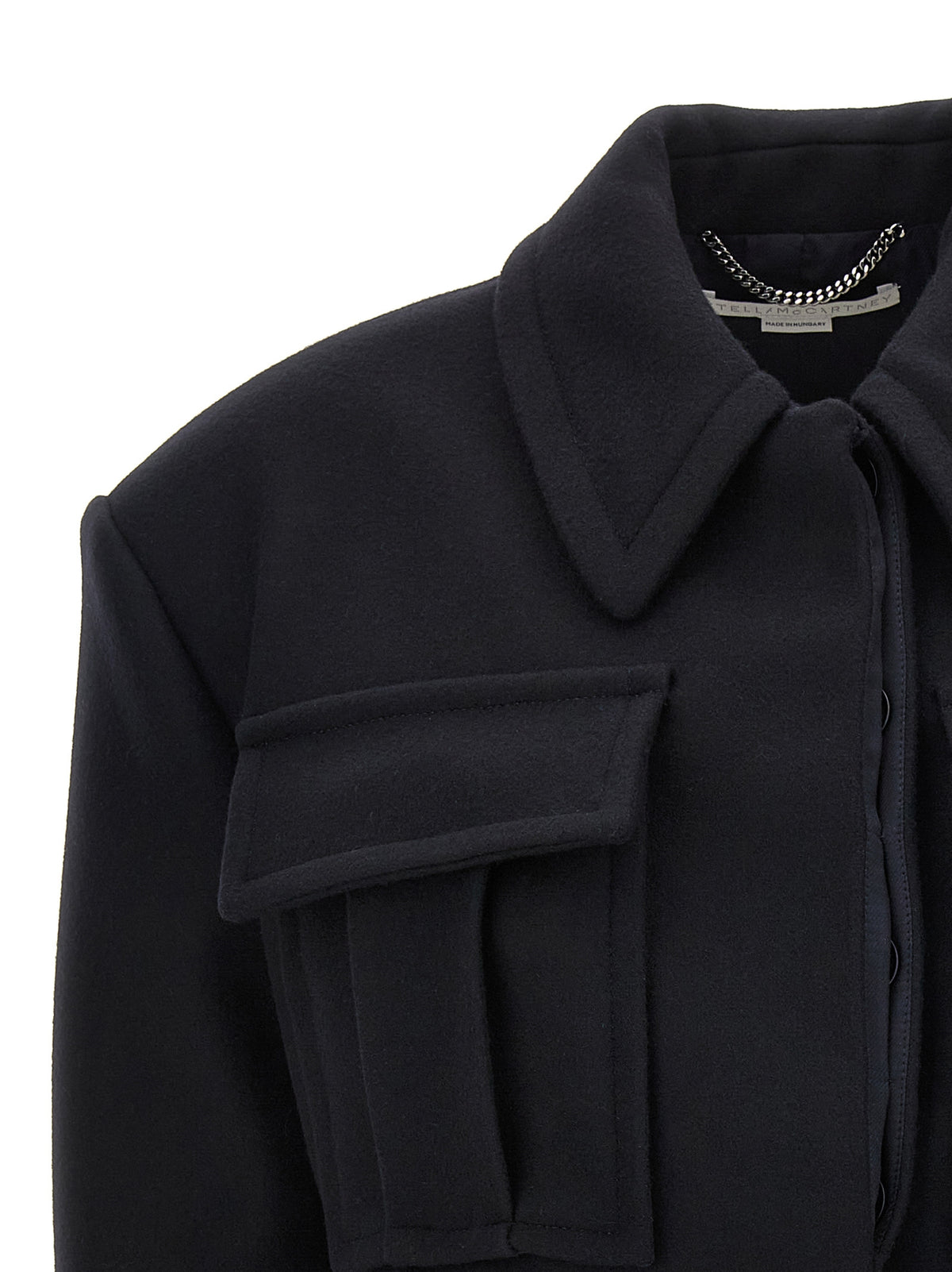 Stella McCartney Balaton Bacci Black Wool Full-Length Jacket