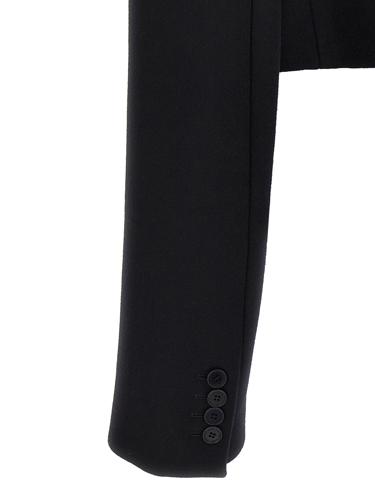 Stella McCartney Balaton Bacci Black Wool Full-Length Jacket