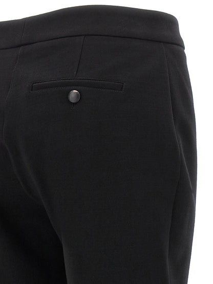 Ferragamo Black Elastane Skinny Pants