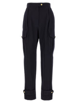 Alexander McQueen Blue Wool Cargo Pants - Stylish & Functional
