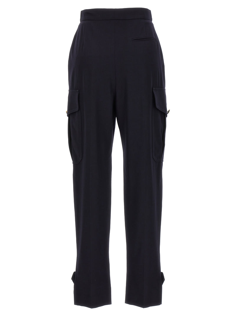 Alexander McQueen Blue Wool Cargo Pants - Stylish & Functional