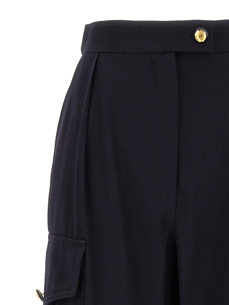 Alexander McQueen Blue Wool Cargo Pants - Stylish & Functional
