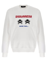 Dsquared² White Cotton Sweatshirt - Cool Fit Design