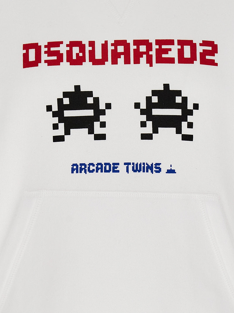 Dsquared² Cool Fit White Cotton Sweatshirt for Men