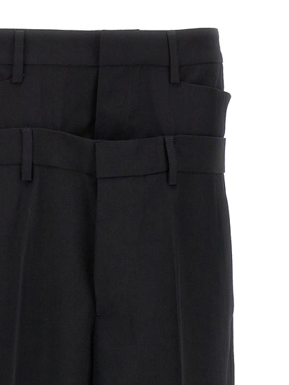 Dsquared² Black Virgin Wool Dress Pants