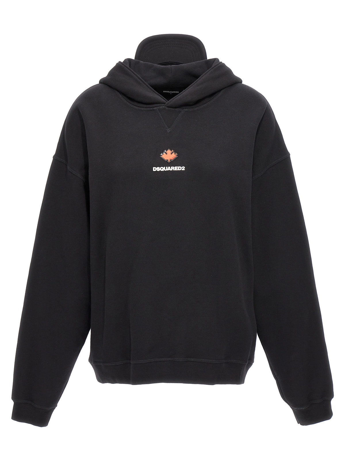 Dsquared² Herca Black Cotton Hoodie for Women