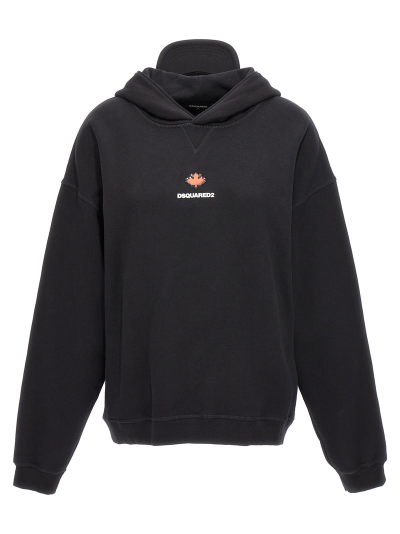 Dsquared² Herca Black Cotton Sweatshirt for Women