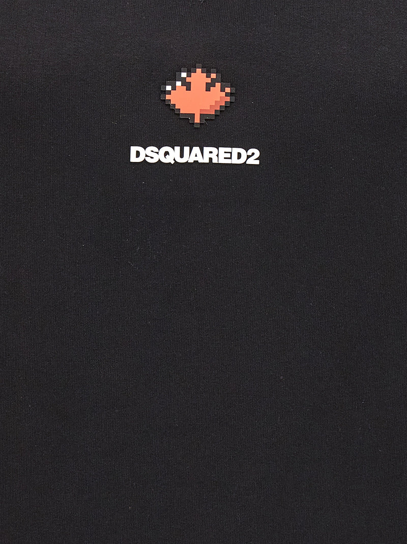 Dsquared² Herca Black Cotton Sweatshirt for Women