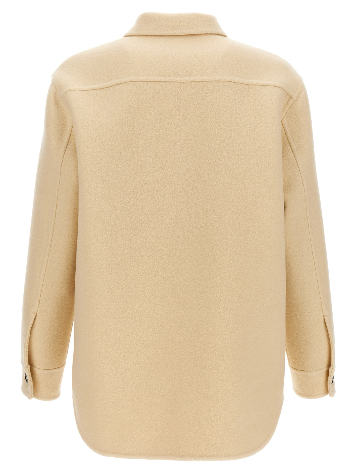 Jil Sander Beige Virgin Wool Coat for Men
