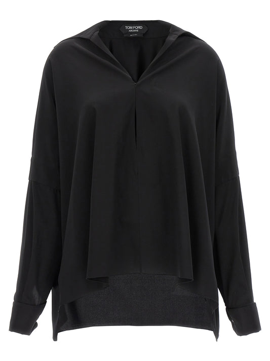 Tom Ford Black Silk Blouse